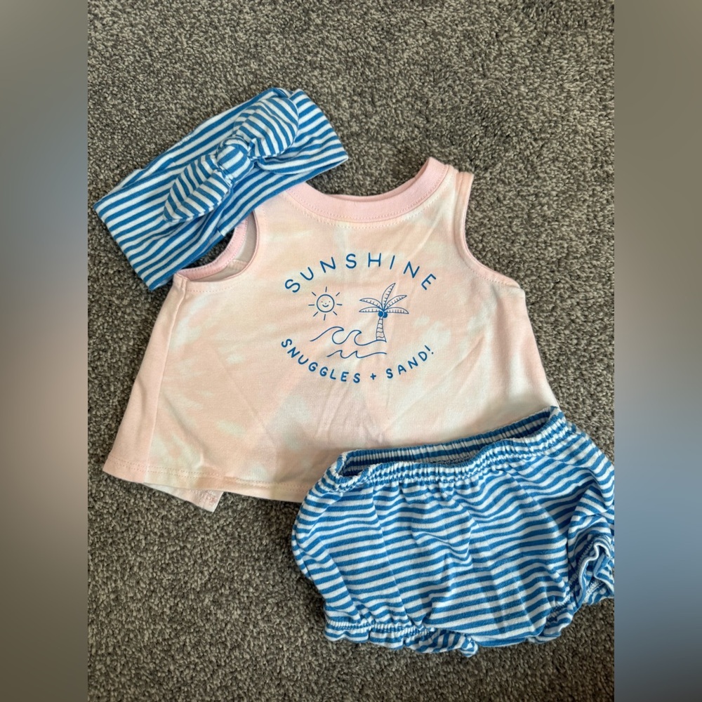 Cat & Jack Summer Baby Girl Outfit